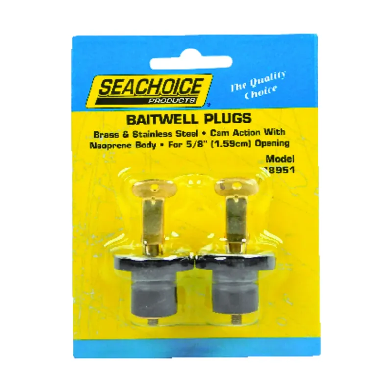 Stainless Steel 5/8 In. W Deck And Baitwell Plugs 1 Pk