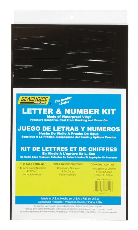 Seachoice Vinyl Letter And Number Kits 148 Pk