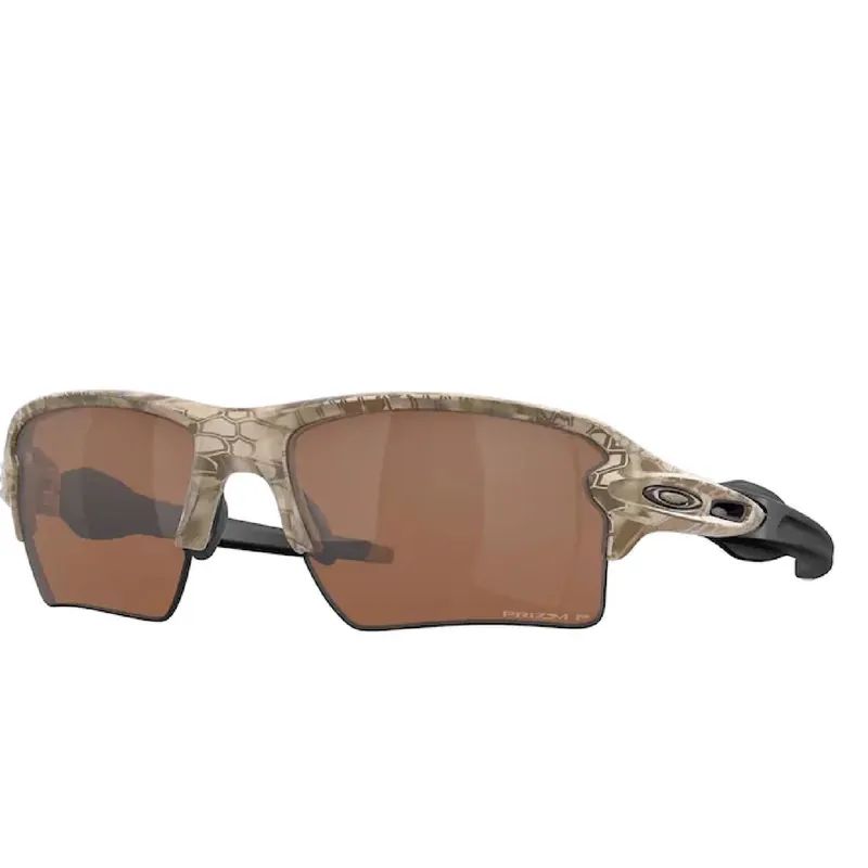 Flak Brown Sunglasses Oo9188-i559 With Uv Protection And Durable O-matter Frame