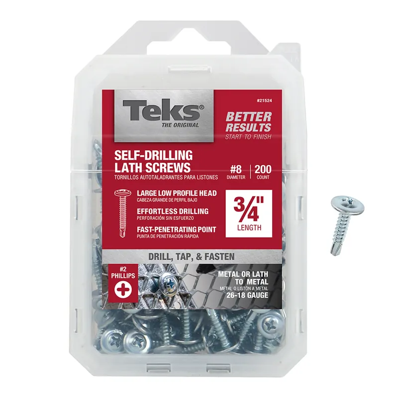 No. 8 In. X 3/4 In. L Hex Drive Truss Head Self Tapping Lath Screws