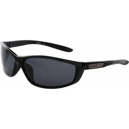 Web Spinner Fishing Sunglasses - Medium/large - Gloss Black/smoke Lens
