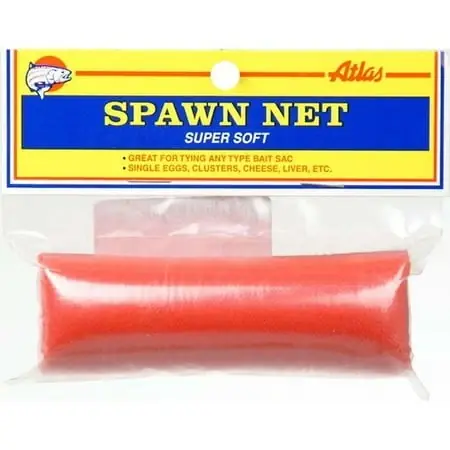 Atlas Mike‘s Spawn Net Super Soft Nylon Netting Red 4" X 24‘ 4" X 30‘