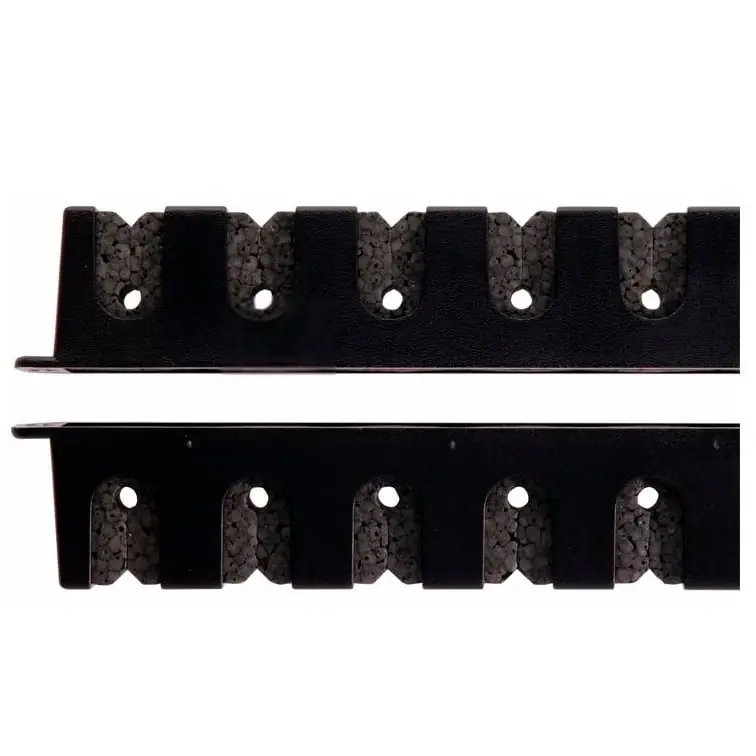 6-rod Horizontal Fishing Rod Rack - Durable Black Finish For Organized Storage