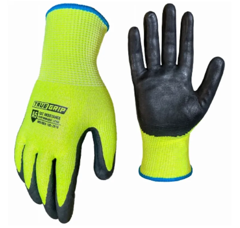 A5 Cut Resistant Hi Vis Gloves, Men‘s M