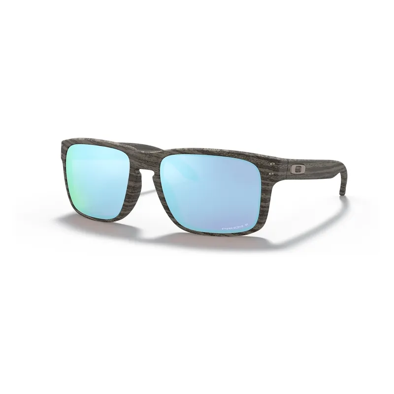 Holbrook Woodgrain Polarized Sunglasses Oo9102 57mm Deep Water Lens