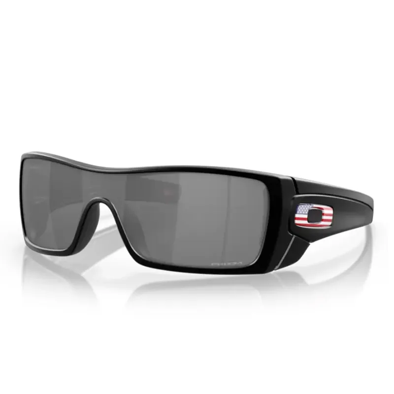 Si Batwolf Matte Black Usa Flag Sunglasses With Prizm Black Lens