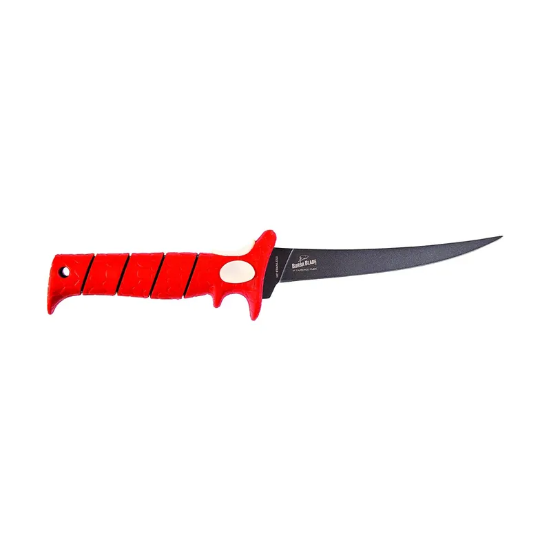 Red High Carbon Stainless Steel 13 In. Tapered Fillet Knife With Non-stick Blade