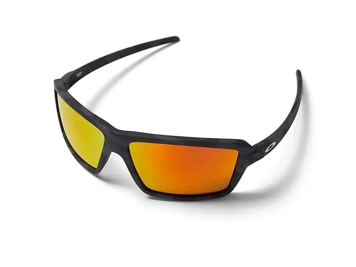 Cables Oo9129-04 63mm Polarized Wrap Sunglasses In Black