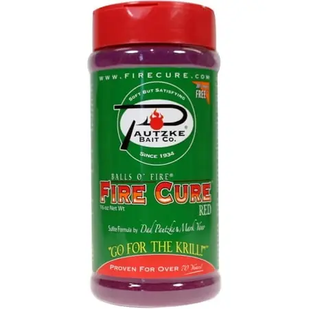 Fire Cure Red Bait, 16 Ounce Jar For Fishing