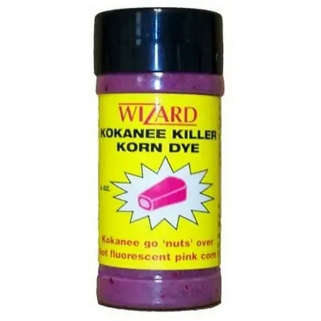 Wizard Kokanee Killer Korn Dye, 4 Ounce Bottle For Fishing