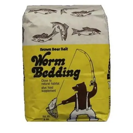 Brown Bear Worm Bedding 4 Pound For Fishing Bait Storage