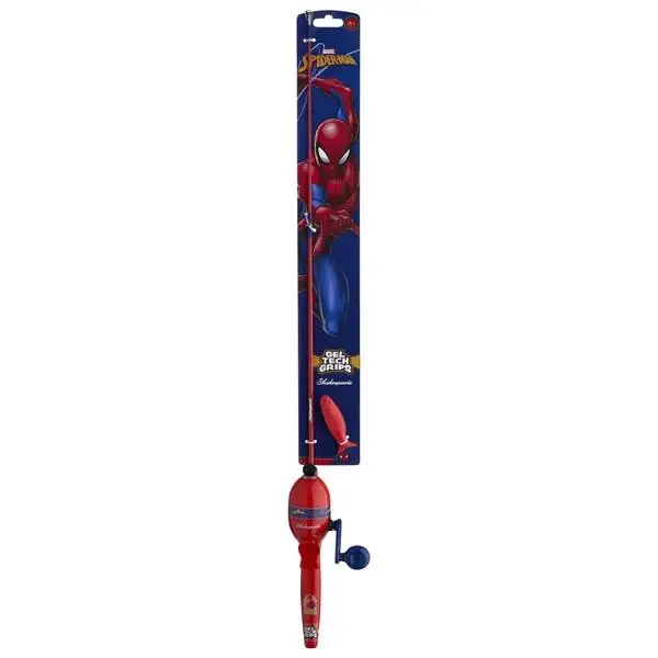 Marvel Spider-man Barbie Fishing Combo Kit - Kids Spincast Fishing Gear