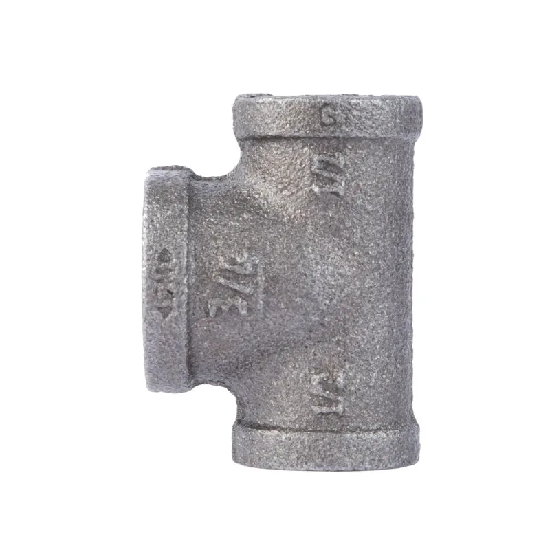 1/2 In. Fip X 1/2 In. D Fip X 3/4 In. D Fip Black Malleable Iron Reducing Tee