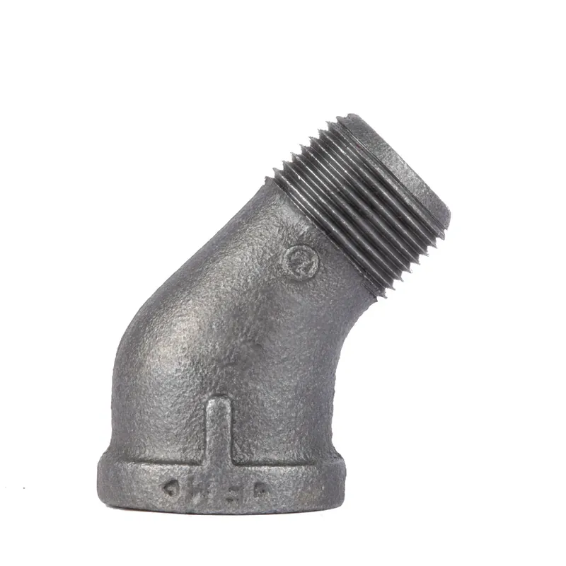 1/2 In. Mip X 1/2 In. D Fip Black Malleable Iron 45 Degree Street Elbow