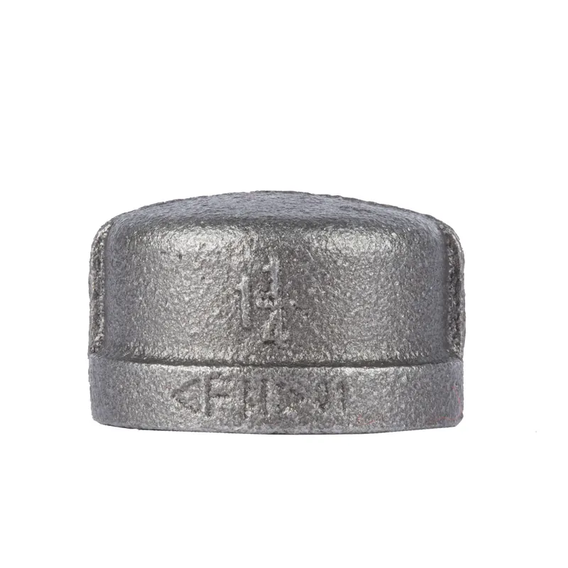 1-1/4 In. Black Pipe Cap