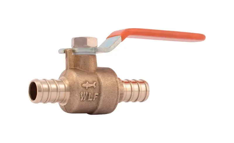 Ball Valve, Lead Free, 1/2 X 1/2 In. Brass Barb