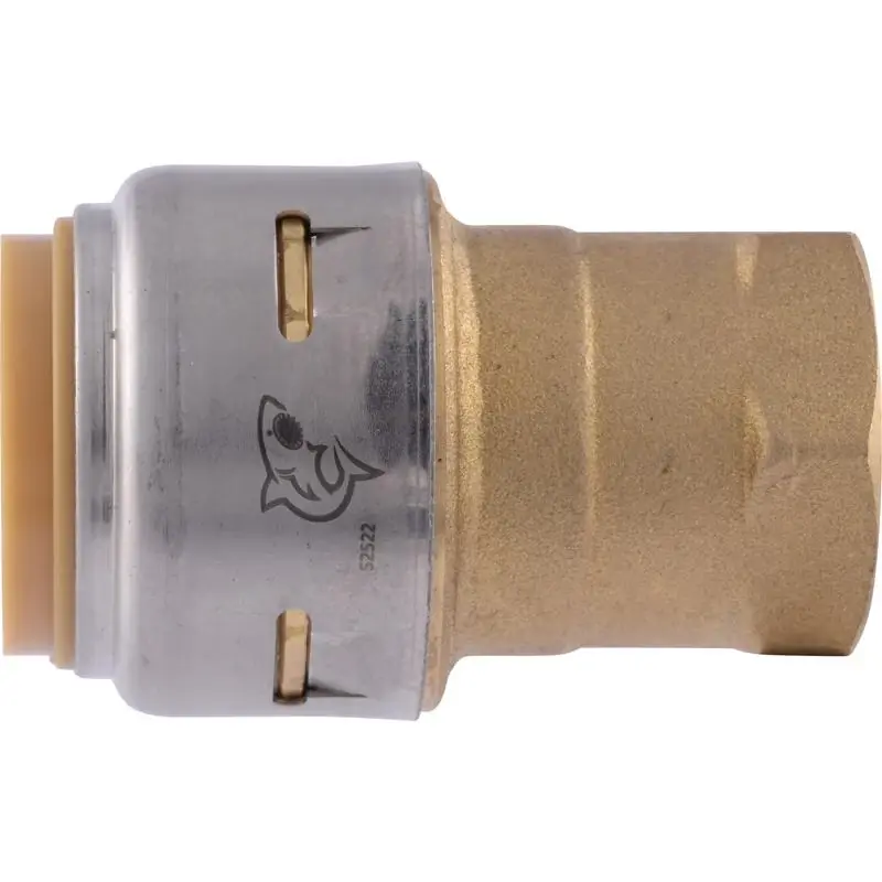 Push To Connect 3/4 In. Ptc X 1/2 In. D Fnpt Brass Adapter
