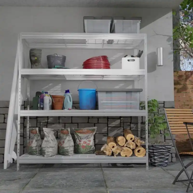 Wire Heavy Duty 71 In. H X 60 In. W X 20 In. D Metal Shelving Unit