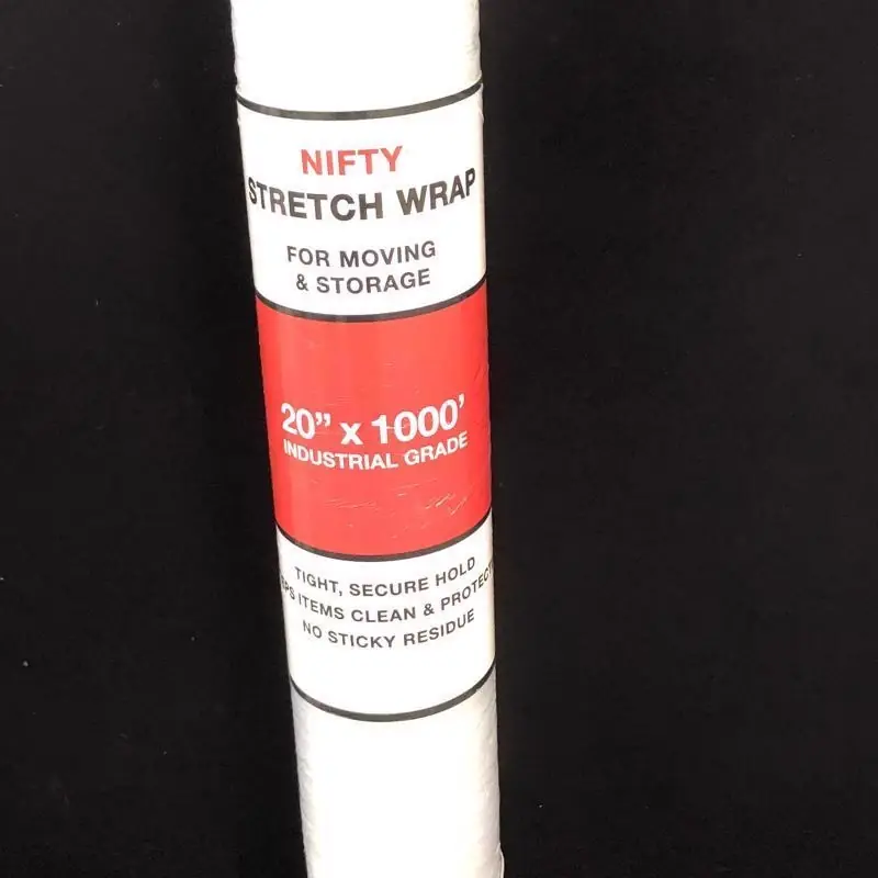 20 Inch Wide X 1000 Feet Long Clear Polyethylene Stretch Film