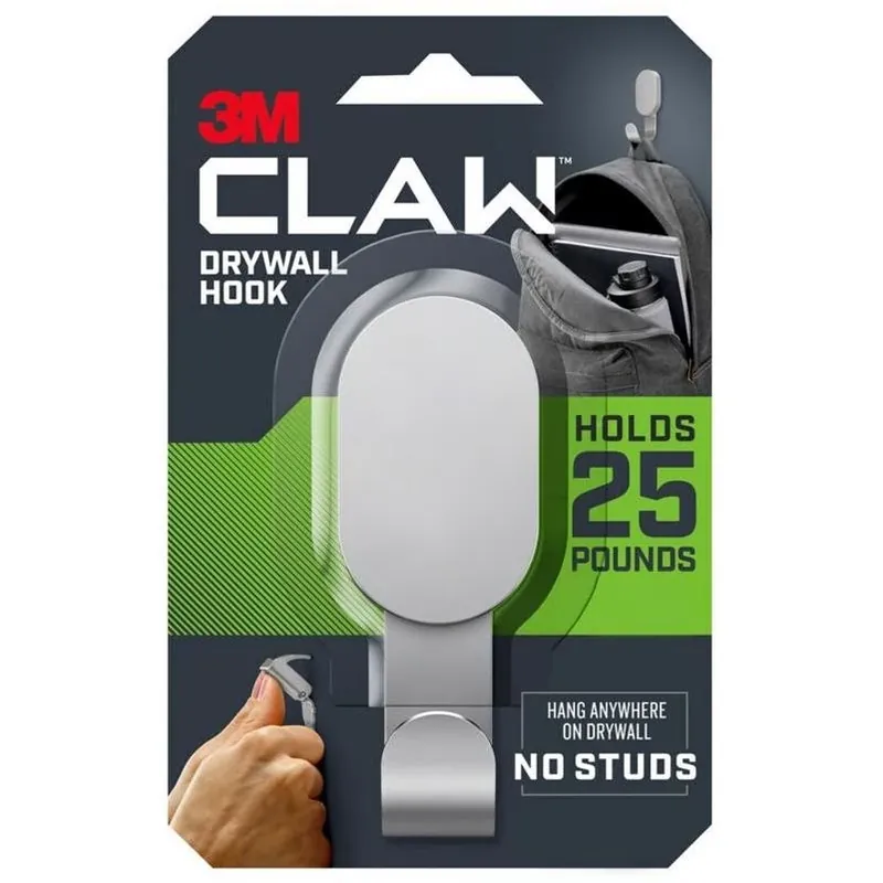 Claw Stainless Steel 25‑lb Drywall Hook – Heavy‑duty Clip, Pack Of 1