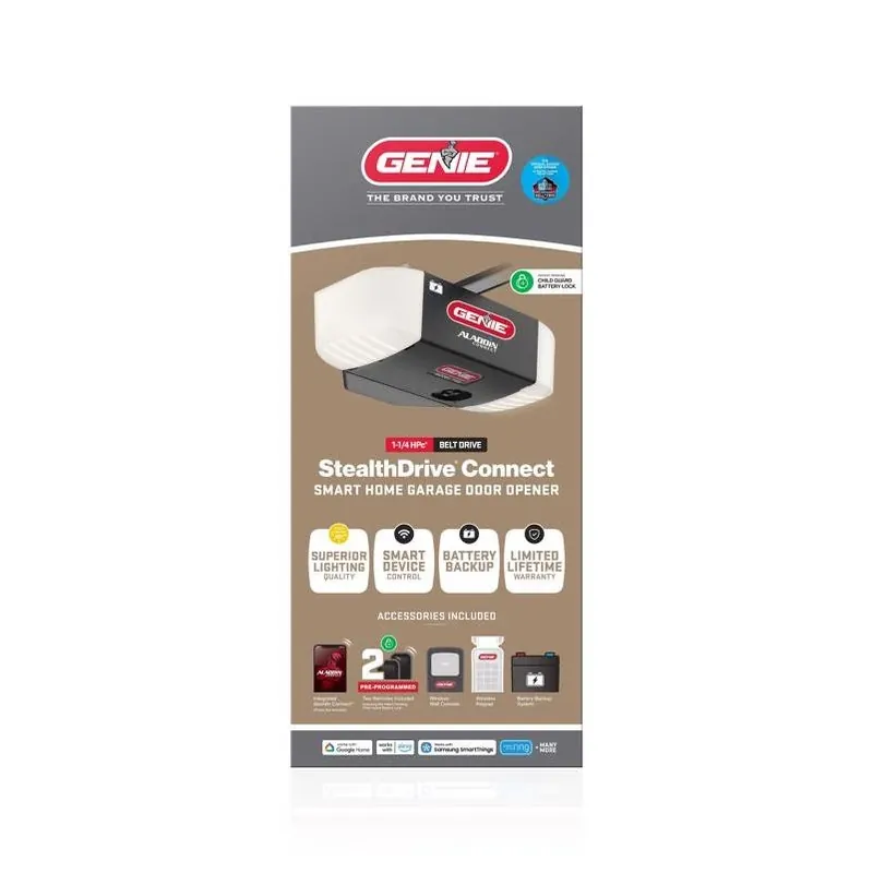 1.25 hp Belt‑drive Smart Garage Door Opener With Wi‑fi & Battery Backup