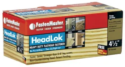Headlok Wood Screws, 4-1/2 In., 50-pk.