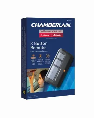 3-button Black Garage Door Remote