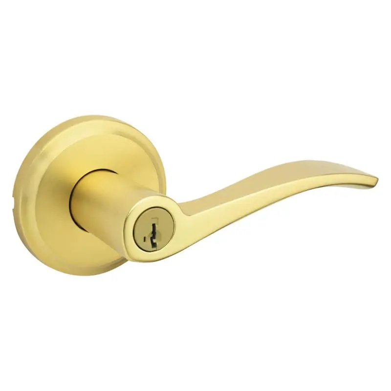 Sedona Satin Brass Entry Lever 1-3/4 In. Metal Kw1