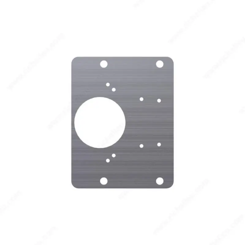 4.88 In W X 5.98 In L Gray Steel Hinge Plate
