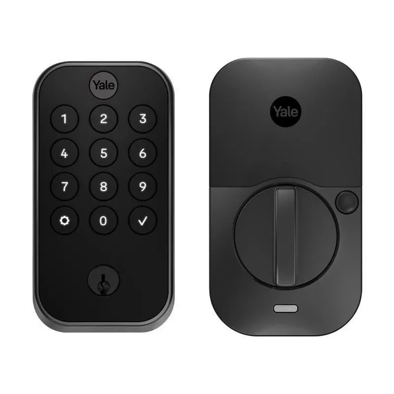 Assure Smart Wi‑fi Keypad Lock – Black Suede, Grade 2, 10‑3/8″ Backset