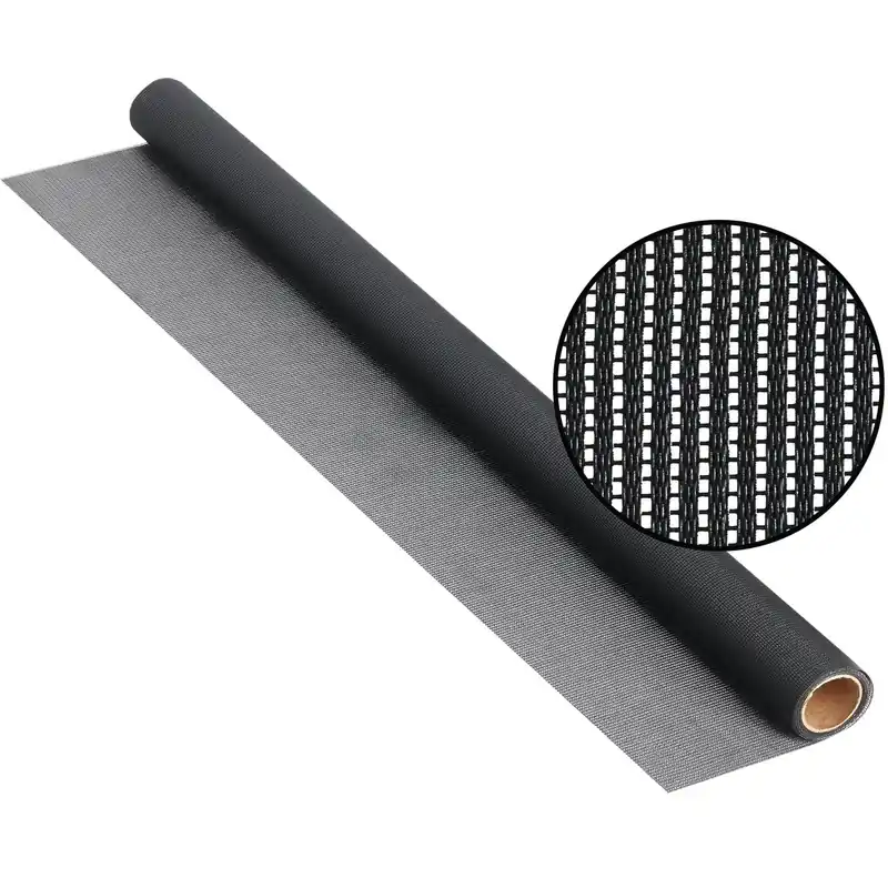 36 In. W X 84 In. L Charcoal Fiberglass Sun Screen Cloth