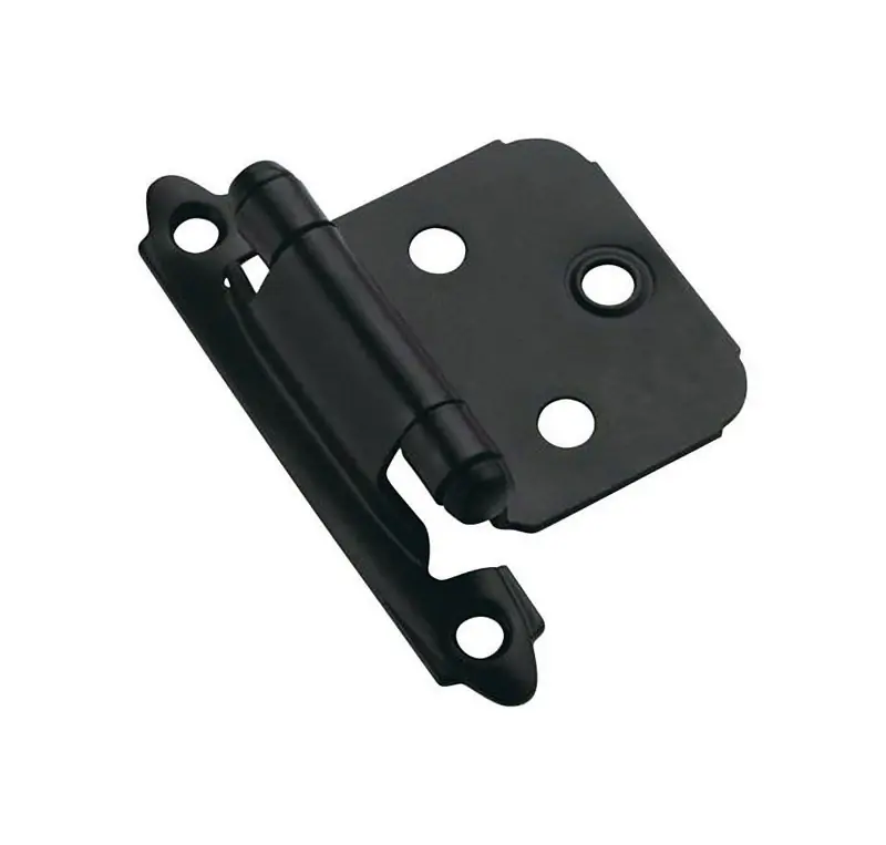 1 13/16 In. W X 2-3/4 In. L Black Steel Self-closing Hinge 2 Pk