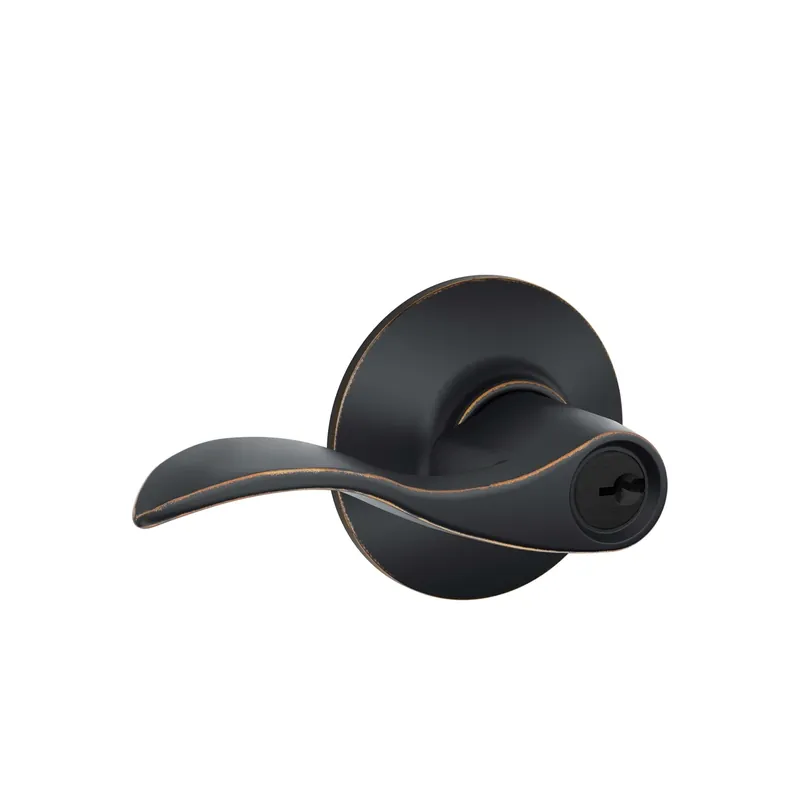 Accent Entry Lever Lock, Aged Bronze