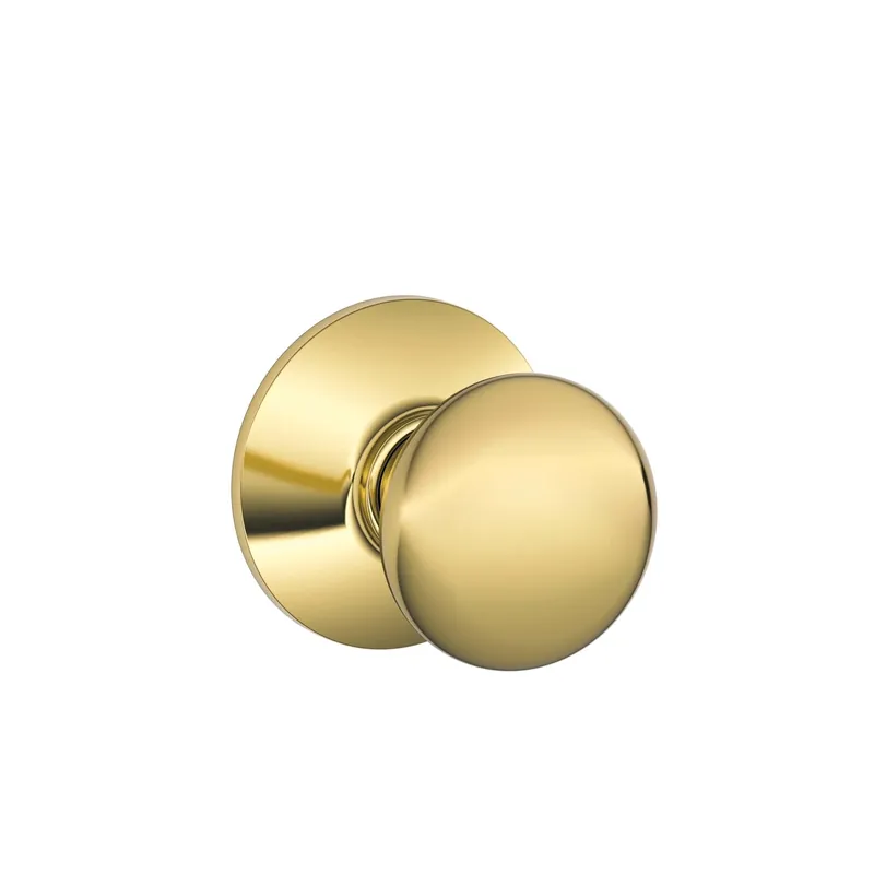 Plymouth Passage Lockset, Bright Brass