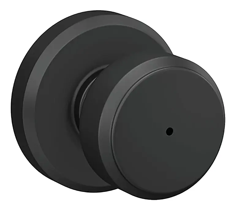 Bowery Matte Black Bath/bedroom Privacy Lock - Model F40gbwe622
