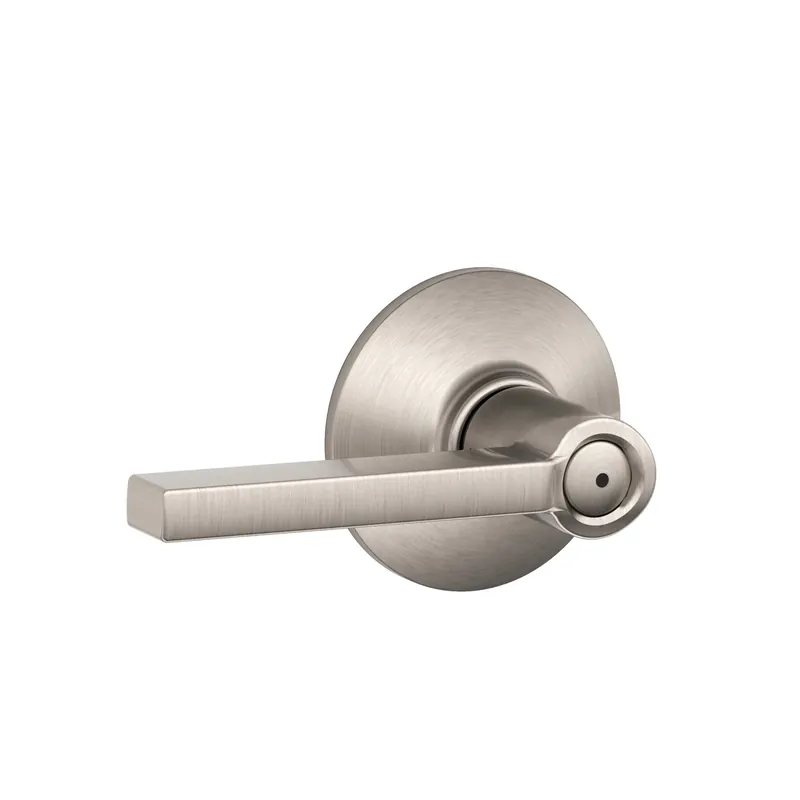 Latitude Bed & Bath Lever Handleset, Satin Nickel