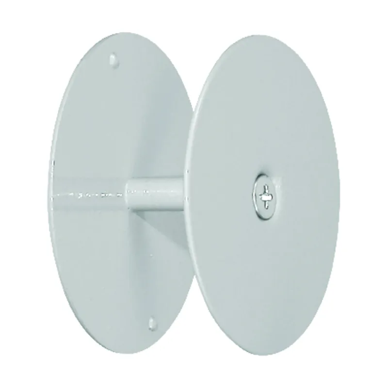 Prime-line 2-5/8 In. D Gray Steel Hole Filler Plate 1 Pk