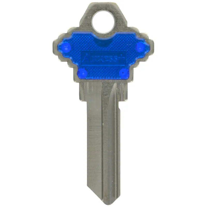 Traditional Key House/office Key Blank 68 Single For Schlage Locks Blue/silver