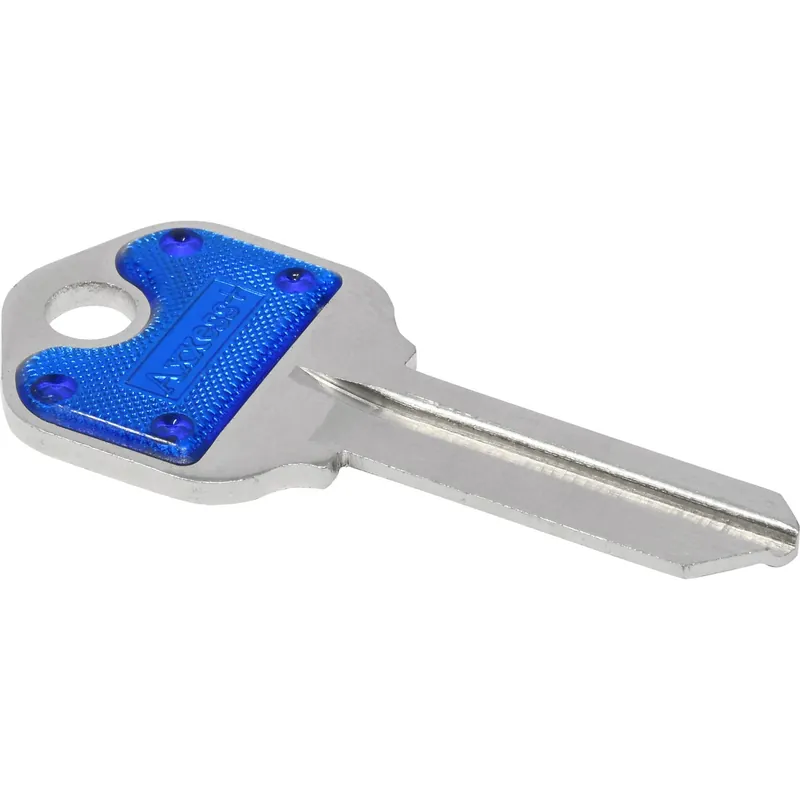 Traditional Key House/office Key Blank 66 Single For Kwikset Locks Blue/silver