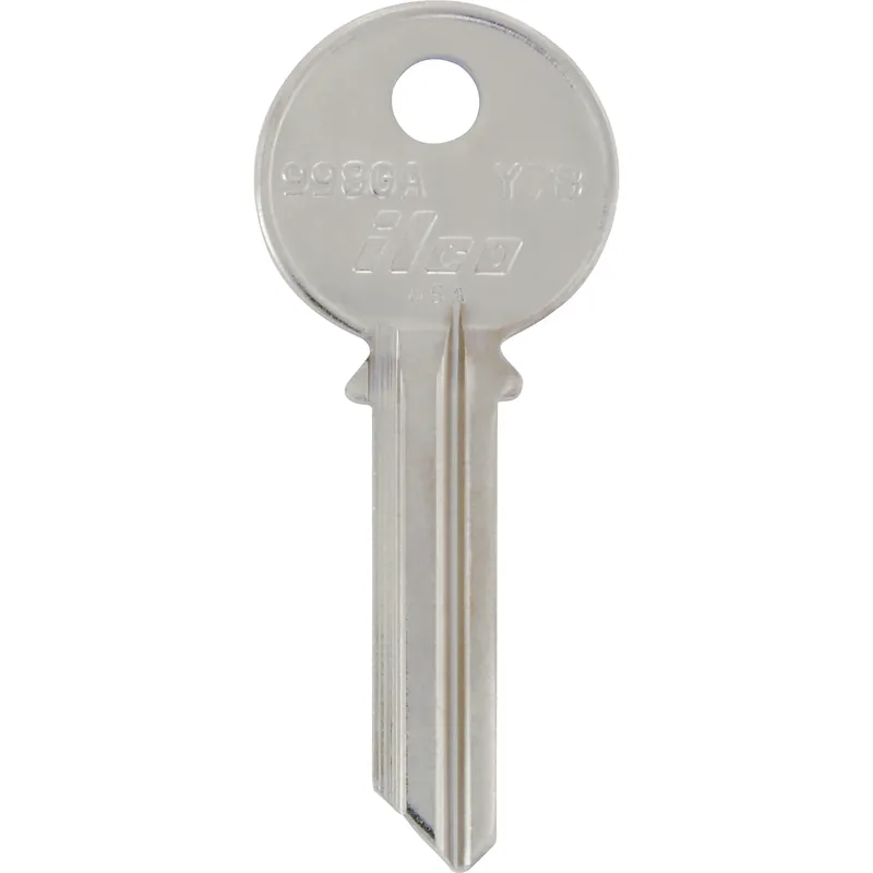 Traditional Key House/office Key Blank 130 Single For Yale Locks Silver