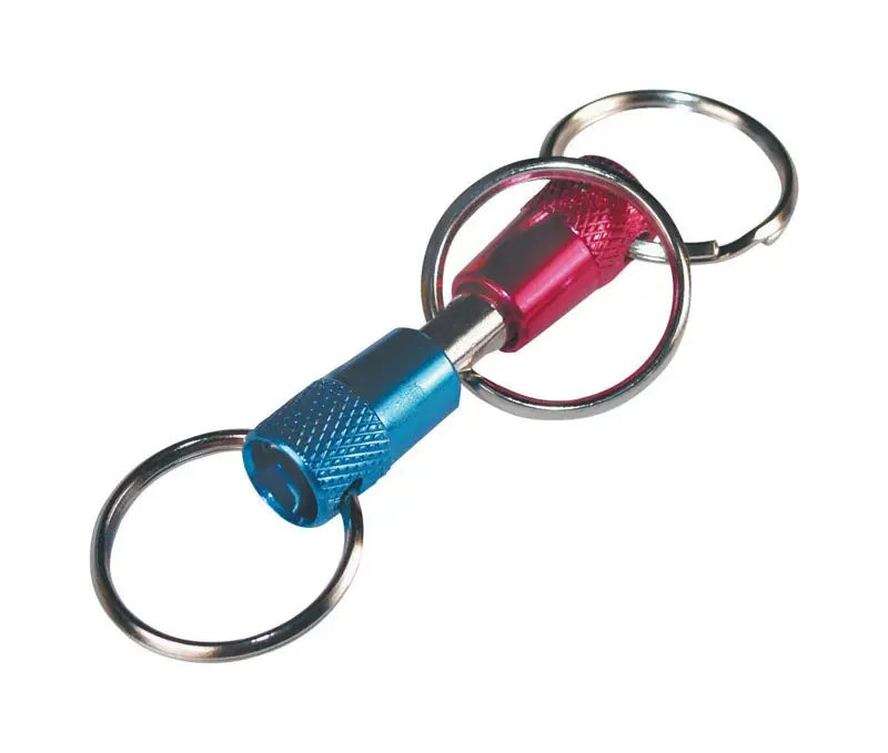 Metal Blue/pink Valet Keychain