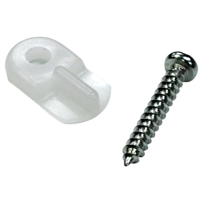 Turn Button Clear Plastic Screen/storm Door Clip 8 Pk