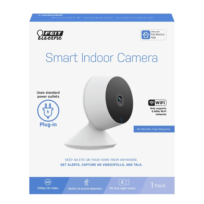 Plug-in Indoor Wi-fi Security Camera With 1080p Resolution And Night Vision