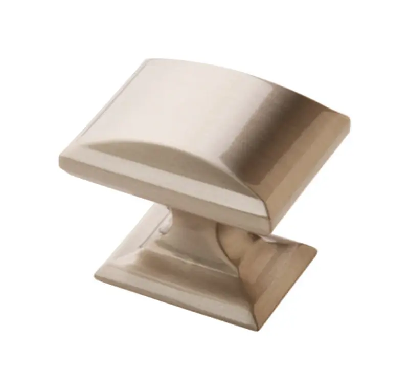 Candler Rectangle Cabinet Knob 1-1/4 In. D 1-1/8 In. Satin Nickel 5 Pk