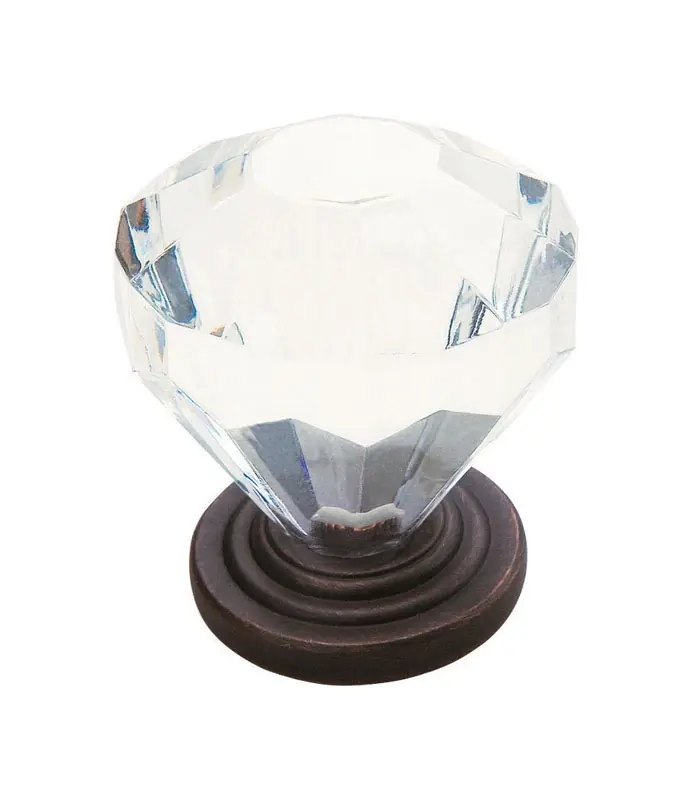 Traditional Classics Round Cabinet Knob 1-1/4 In. D 1-3/8 In. Oil Rubbed Bronze 5 Pk