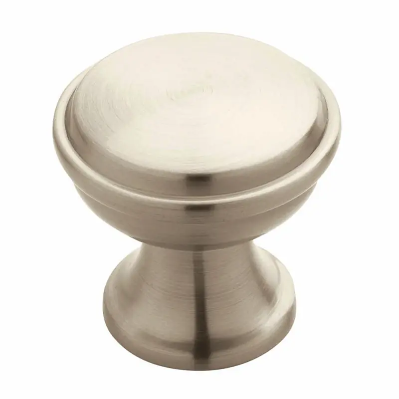 Westerly Round Cabinet Knob 1-3/16 In. D 1-3/16 In. Satin Nickel 1 Pk