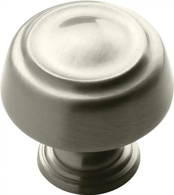 Kane & Crosley Collection Cabinet Knob 1-1/4 In. D 1-1/4 In. Satin Nickel 1 Pk
