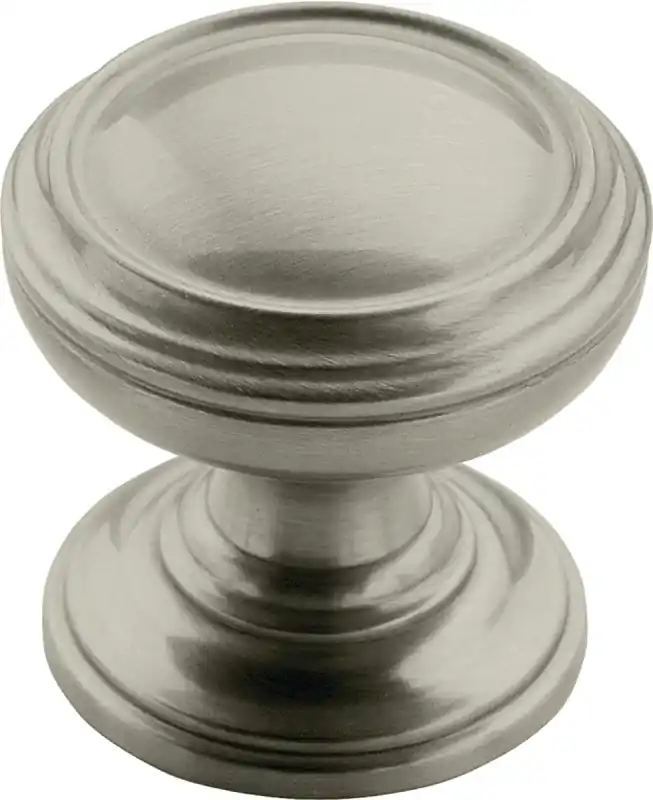 Revitalize Round Cabinet Knob 1-1/4 In. D 1-1/4 In. Satin Nickel 1 Pk
