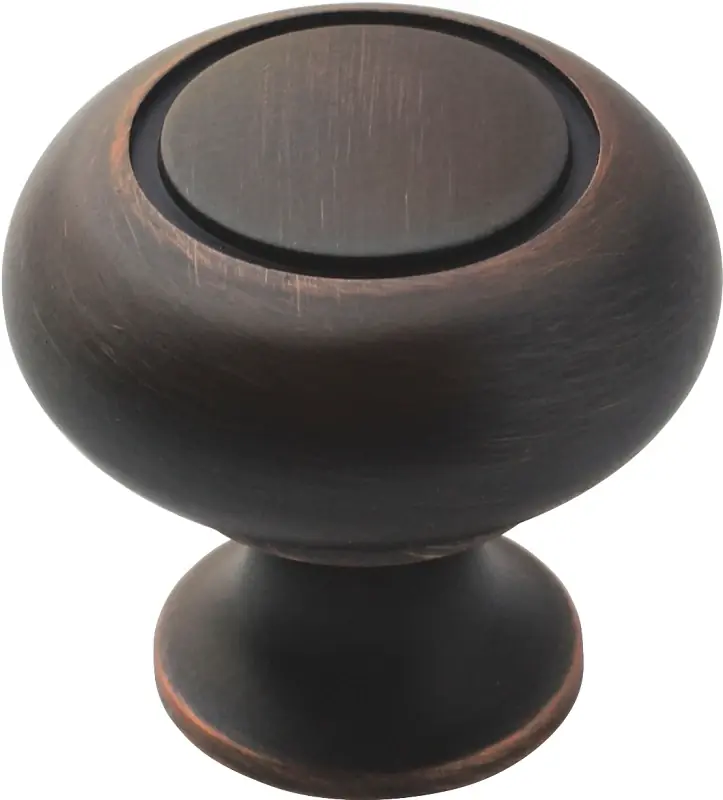 Allison Round Cabinet Knob 1-1/4 In. D Oil Rubbed Bronze 10 Pk