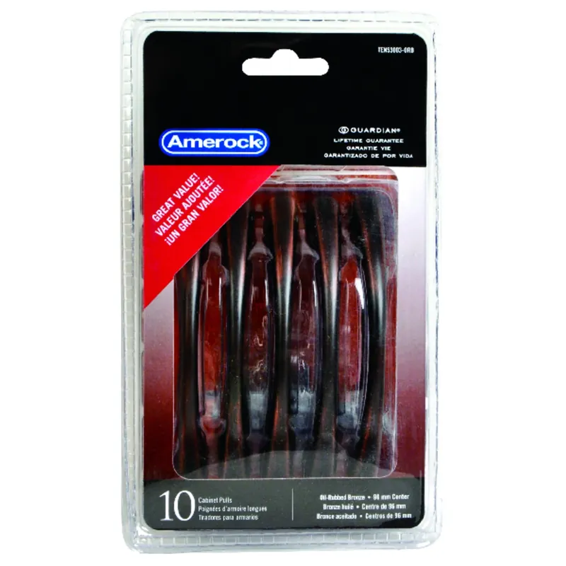 Contemporary Arch Cabinet Pull 3-3/4 In. Oil Rubbed Bronze Brown 10 Pk